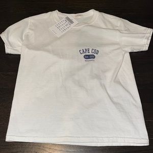 White brandy Melville cape cod T shirt